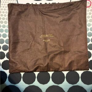 Kate Spade Brown Dust Bag with Gold Text